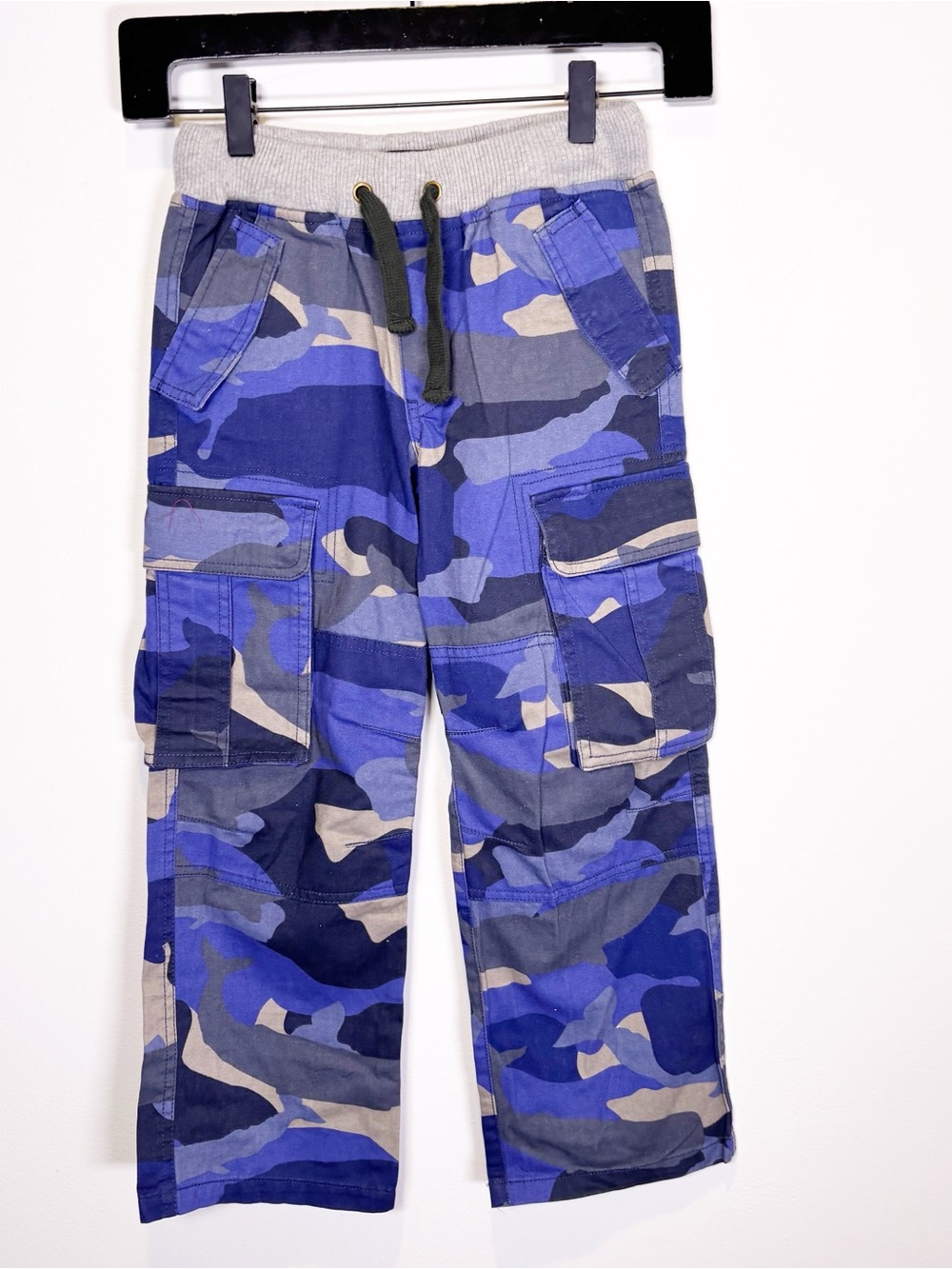 Mini Boden Blue Camo Cargo Pants